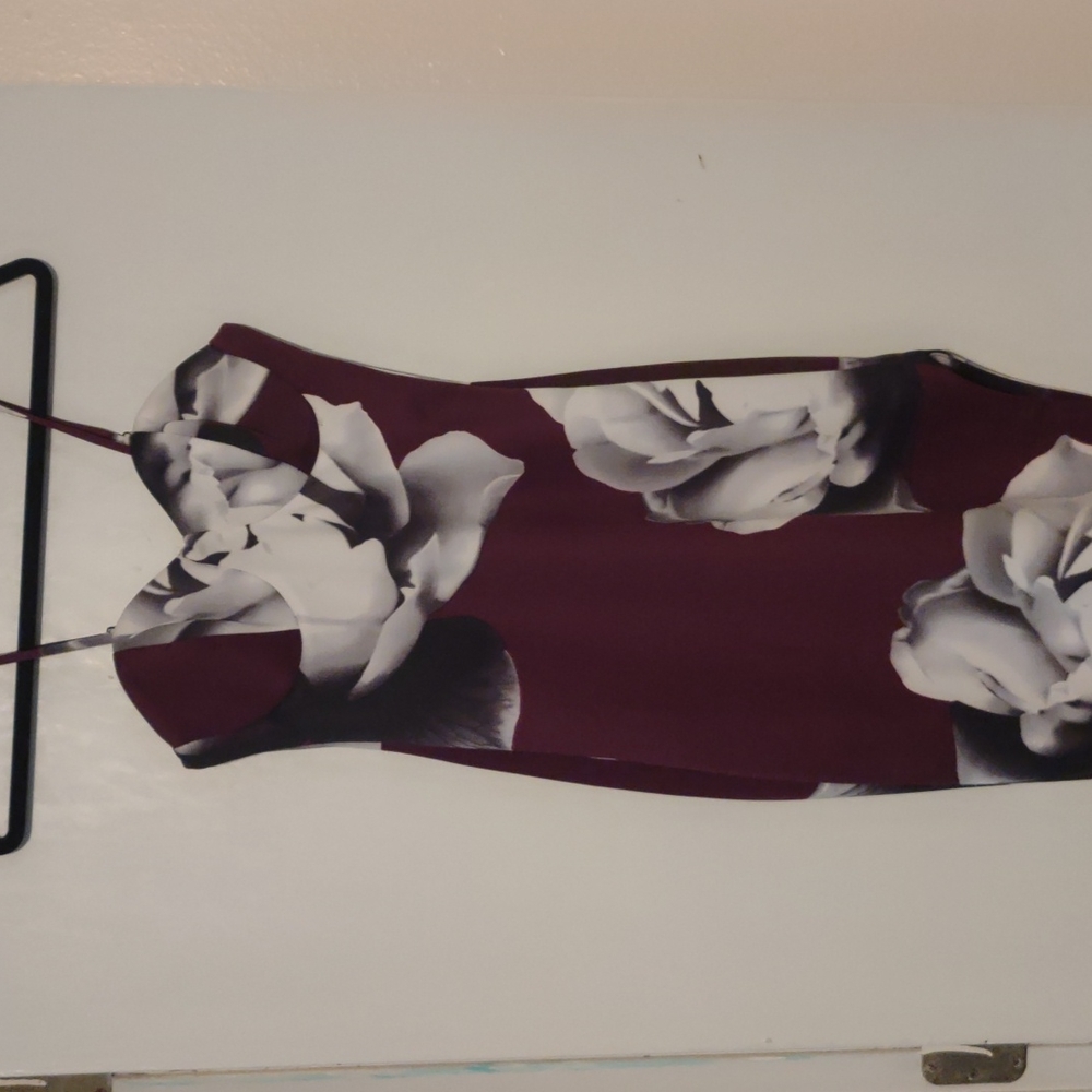 Floral bodycon sexy dress